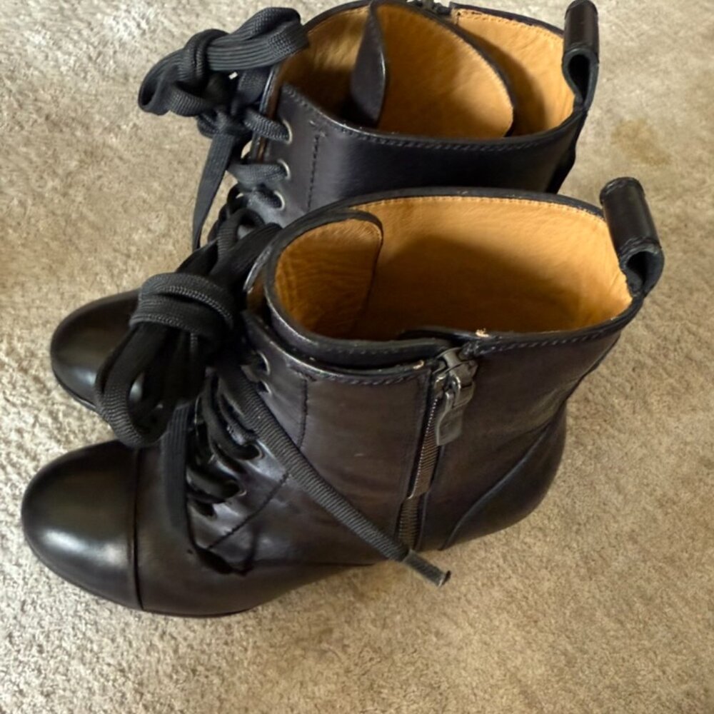 Barbara Bui lace up platform boots, size 38
